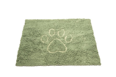 Dog Gone Smart Dirty Dog Microfiber Paw Doormat - Muddy Mats For Dogs - Super Absorbent Dog Mat Keeps Paws & Floors Clean - Machine Washable Pet Door Rugs with Non-Slip Backing | Medium Sage Green