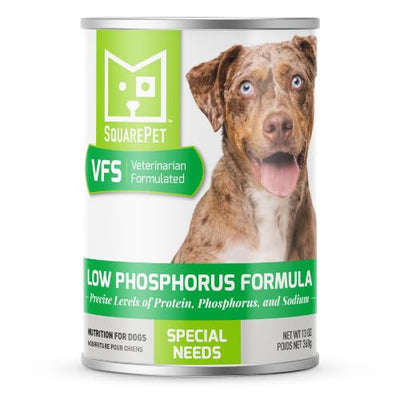 SquarePet VFS Low Phosphorus Dog Food, Special Needs Formula, 13 oz Can