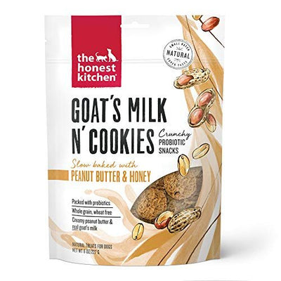 The Honest Kitchen Goat's Milk N' Cookies: Slow Baked with Peanut Butter & Honey, 8 oz Bag