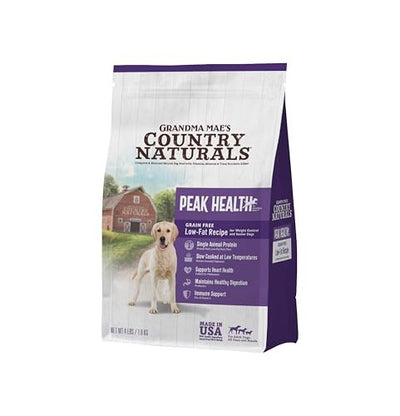 Grandma Mae's Country Naturals Peak Health Grain-Free Low Fat Recipe Dry Dog Food, 4 lb