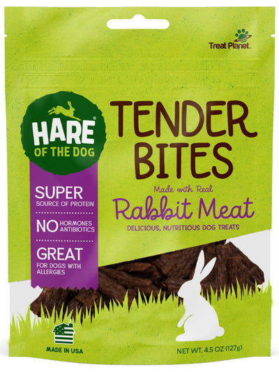 Hare of the Dog Rabbit Tender Bites Dog Treats, 4.5 oz
