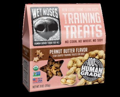 Wet Noses Little Stars Dog Training Treats - for All Pet Sizes, Breeds - All-Natural Puppy Treat - 100% Human-Grade - Delicious Snacks to Train Dogs, Puppies - Peanut Butter, 9 Oz.