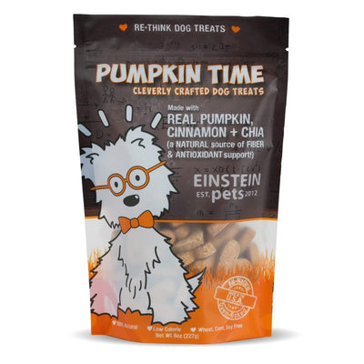 Einstein Pets- Pumpkin Time- Grain Free and Organic Pumpkin Dog Treats- 8oz