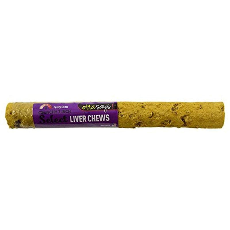 Etta Says! Liver 7 Inch Chew Select - All Natural, Grain Free Dog Treat, Chew, Only Two Ingredients, USA Made