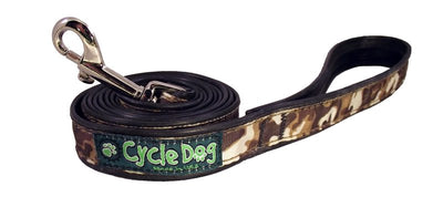 Recycled Dog Leash Narrow Width, Brown Camo, 6-Feet