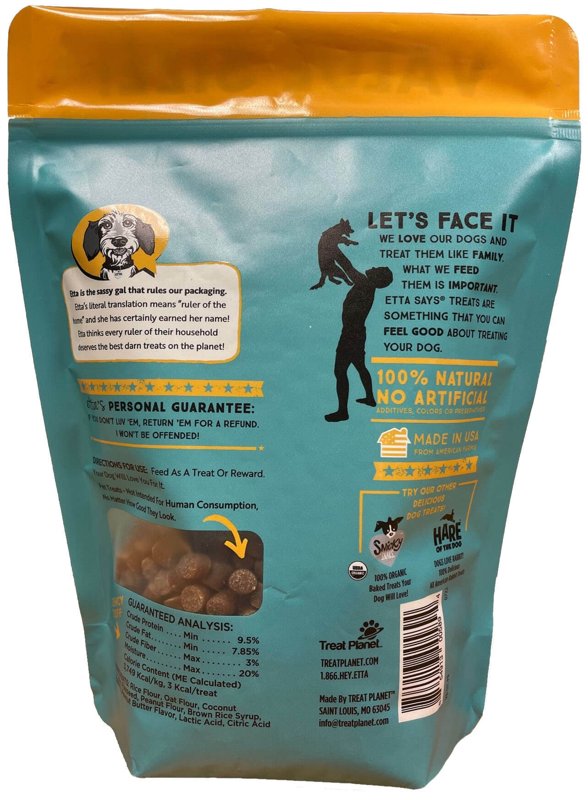 etta says! Training Treats - All Natural Peanut Butter Soft Treats for Dogs - Made in The USA (16 Oz Pack of 1)