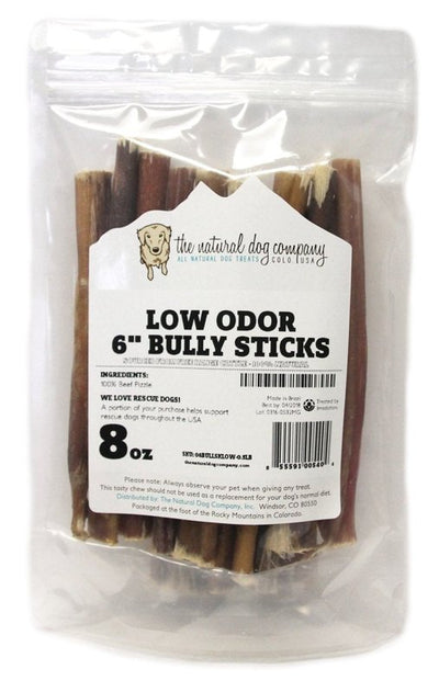 All Natural Odor Free 6" Bully Stick 8oz.