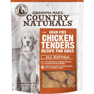 Grandma Mae's Country Naturals Grain Free Chicken Tenders Chewy Dog Treats, 5 Ounces