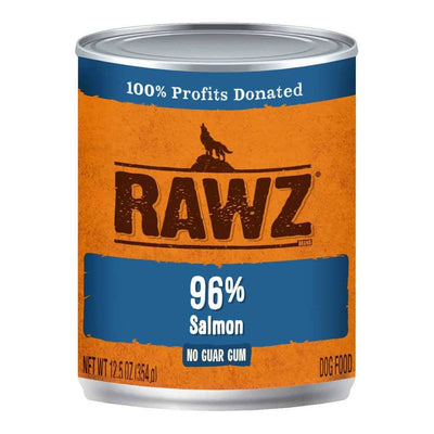 RAWZ Steam Cooked 96% Salmon Dog Food, 12.5 oz Can