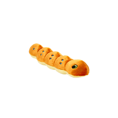 Fluff & Tuff Spicy Caterpillar Plush Dog Toy, Small