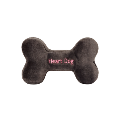 Fluff & Tuff Heart Dog Bone Plush Dog Toy, Medium