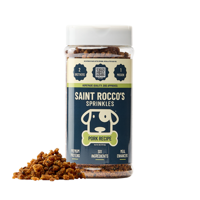 Saint Rocco's Treats Pork Sprinkles Dog Food Topper, 6 oz
