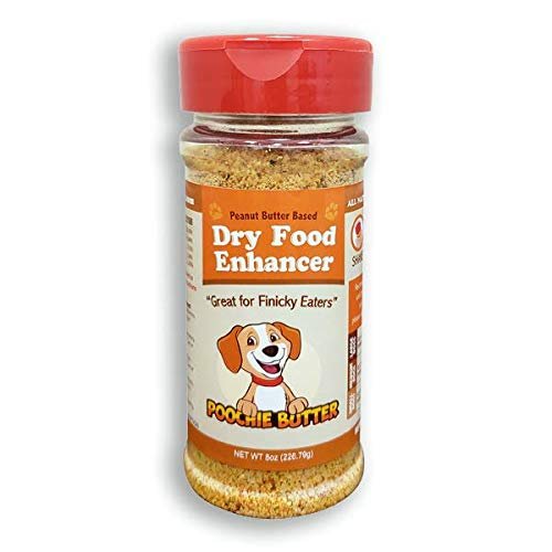 Poochie Butter Peanut Flavored | Dog Food Topper (4.5oz) Dry Food Enhancer | Dog Food Seasoning