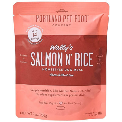 PORTLAND PET FOOD COMPANY Wally's Salmon N Rice Dog Meal, 9 OZ