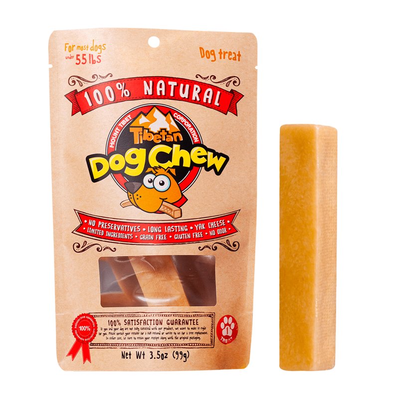 Tibetan Dog Chew Yak Cheese Sticks (1 Large Chew) - Natural, Handmade Large Dog Treats, Long-Lasting, Easy Digest, Ideal for Aggressive Chewers, Supports Oral Health, Grain and Gluten Free