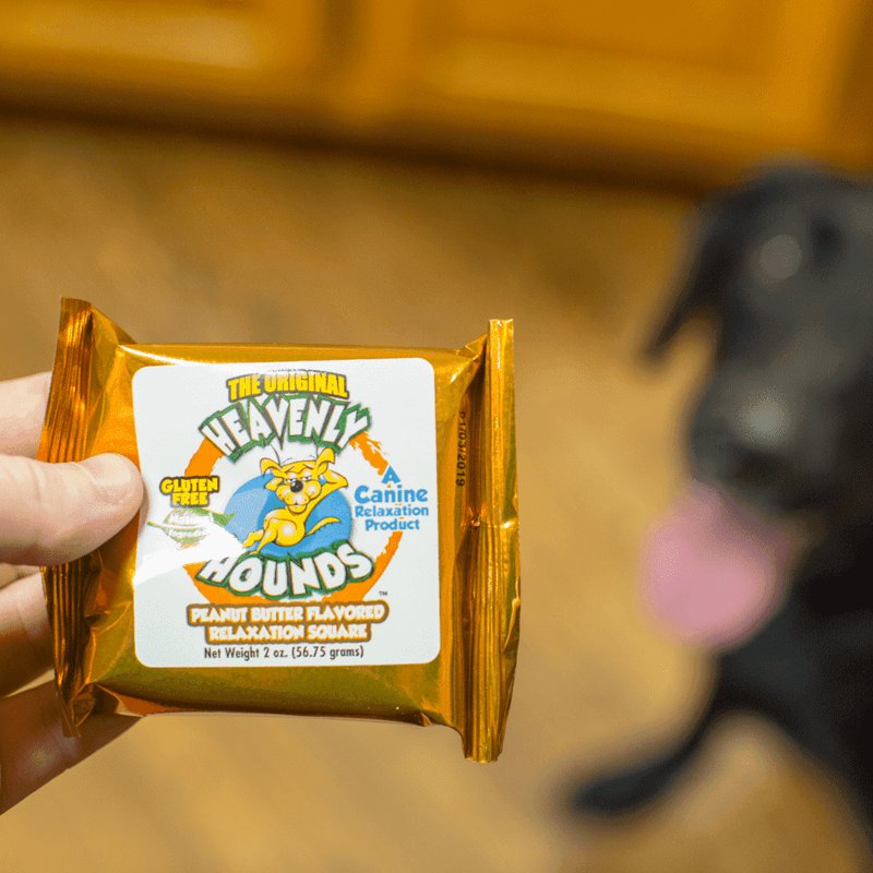 Heavenly Hounds Peanut Butter Chews - Anxiety Relief for Dogs - Natural Ingredients - No Hemp Calming Treats, 2 Oz