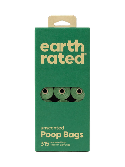 Earth Rated Unscented Poop Bags Refill Rolls, 21 Rolls (315 Bags)