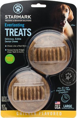 Starmark Everlasting Treats Dental Chews Large, 2 Count (Pack of 1), Chicken Flavored