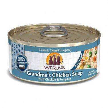 Weruva Classic Cat Grandma's Chicken Soup with Veggies Wet Cat Food, 5.5 oz Can