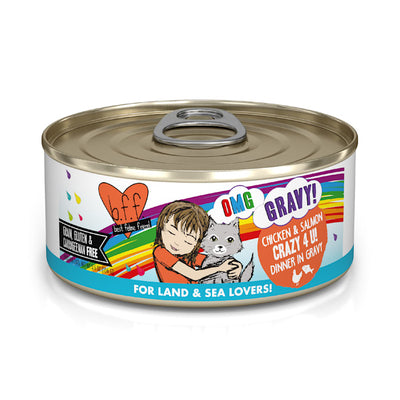 Weruva BFF OMG Gravy Chicken & Salmon Crazy 4 U Wet Cat Food
