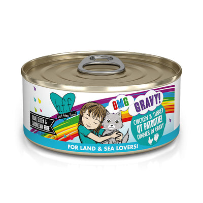 Weruva BFF OMG Gravy Chicken & Turkey QT Patootie Wet Cat Food