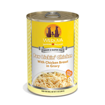 Weruva Classic Dog Paw Lickin' Chicken in Gravy Canned Wet Dog Food, 14 oz Can
