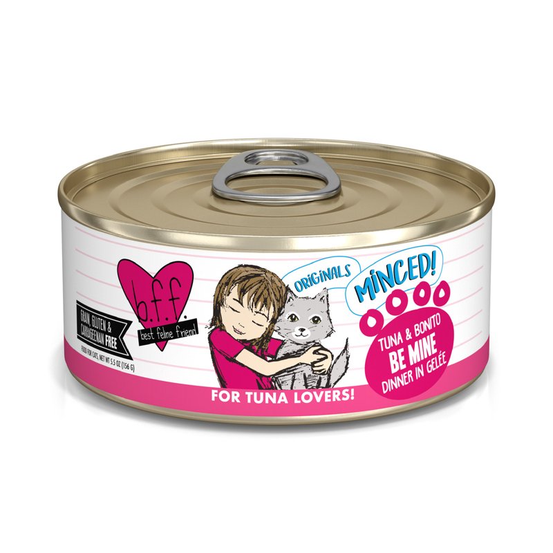 Best Feline Friend Tuna & Bonito Be Mine, (pack of 8, 5.5oz cans)