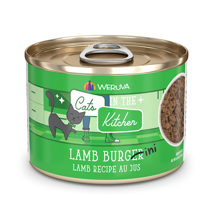 Weruva Cats in the Kitchen Lamb Burger-ini Au Jus Wet Cat Food, 6 oz Can