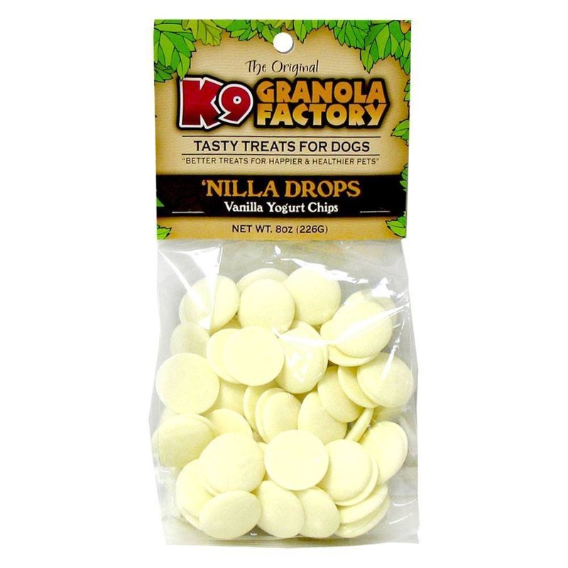 K9 Granola Factory Nilla Drops Treats For Dogs, 8-Ounces Per Bag