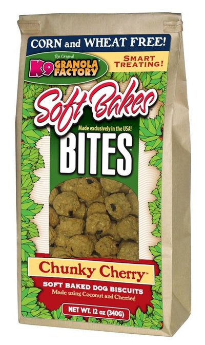 K9 Granola Factory Soft Bakes Bites Dog Treats, Chunky Cherry 12oz