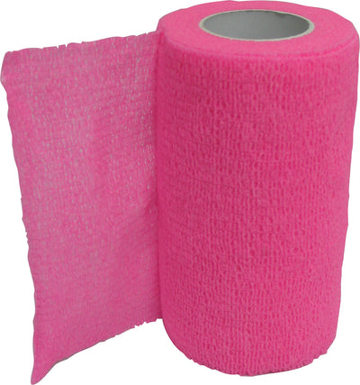 Animal Supplies Wrap-It-Up Self-Adhering Vet Wrap, Pink, 4 in x 5 yd