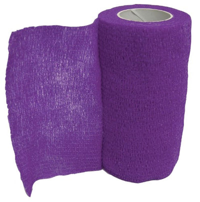 Animal Supplies Wrap-It-Up Self-Adhering Vet Wrap, Purple, 4 in x 5 yd