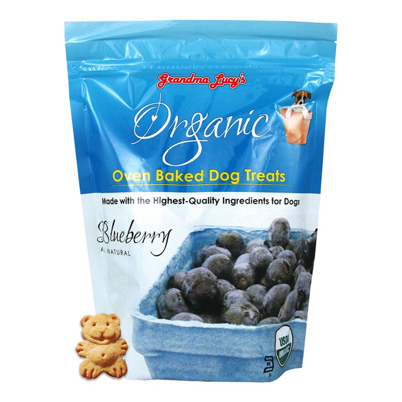 Grandma Lucy's Organic Oven Baked Dog Treats - Blueberry, 14 oz