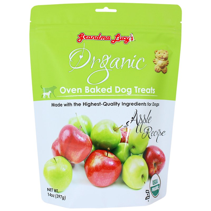 Grandma Lucy's Organic Oven Baked Dog Treats - Apple, 14 oz