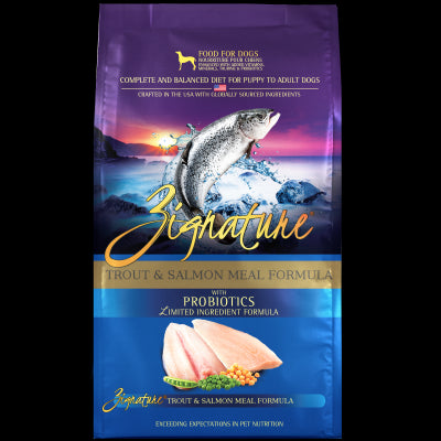 Zignature Dry Dog Food - Trout and Salmon Meal Formula, 12.5-Pound