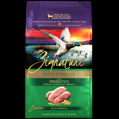 Zignature Duck Limited Ingredient Formula Dry Dog Food 4lb