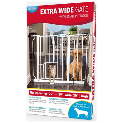 Carlson Pet Products Extra Wide Walk-Through Gate W/Door (014241)