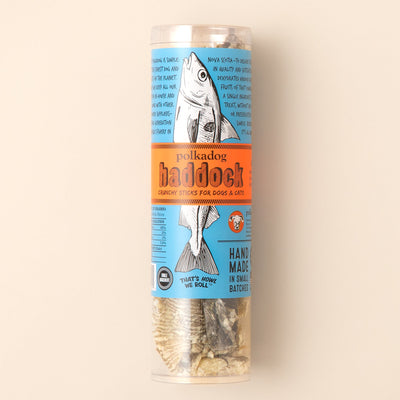 Polkadog Haddock Skins Dehydrated Dog Treats, 2 oz Tube