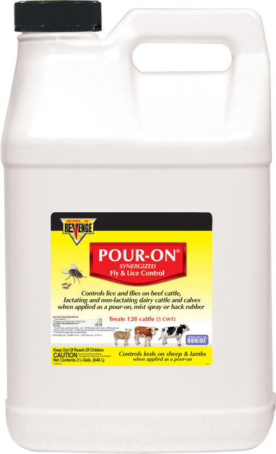 Revenge Pour-On Synergized Fly & Lice Control