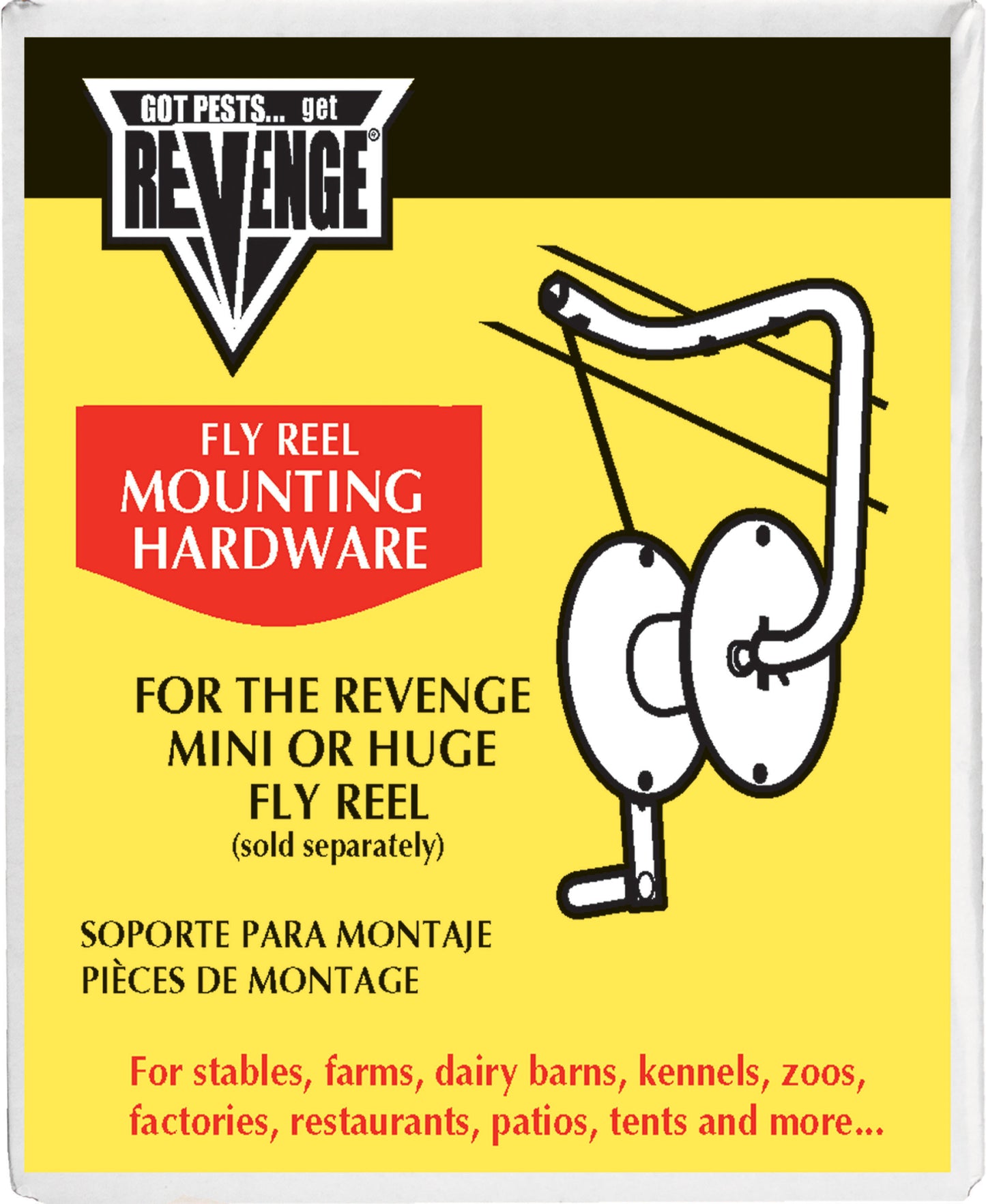 Revenge Fly Reel Mounting Hardware