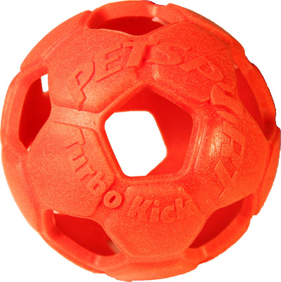 PetSport 4" Turbo Kick Soccer Ball Dog Toy | Vanilla Scented Super Durable TPR Rubber | Ultra Strong & Bouncy | Play Fetch with Your Pet, Colors Will Vary