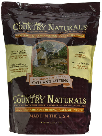 Grandma Mae'S 79700153 12 Lb Country Naturals Grain Free Cat, One Size