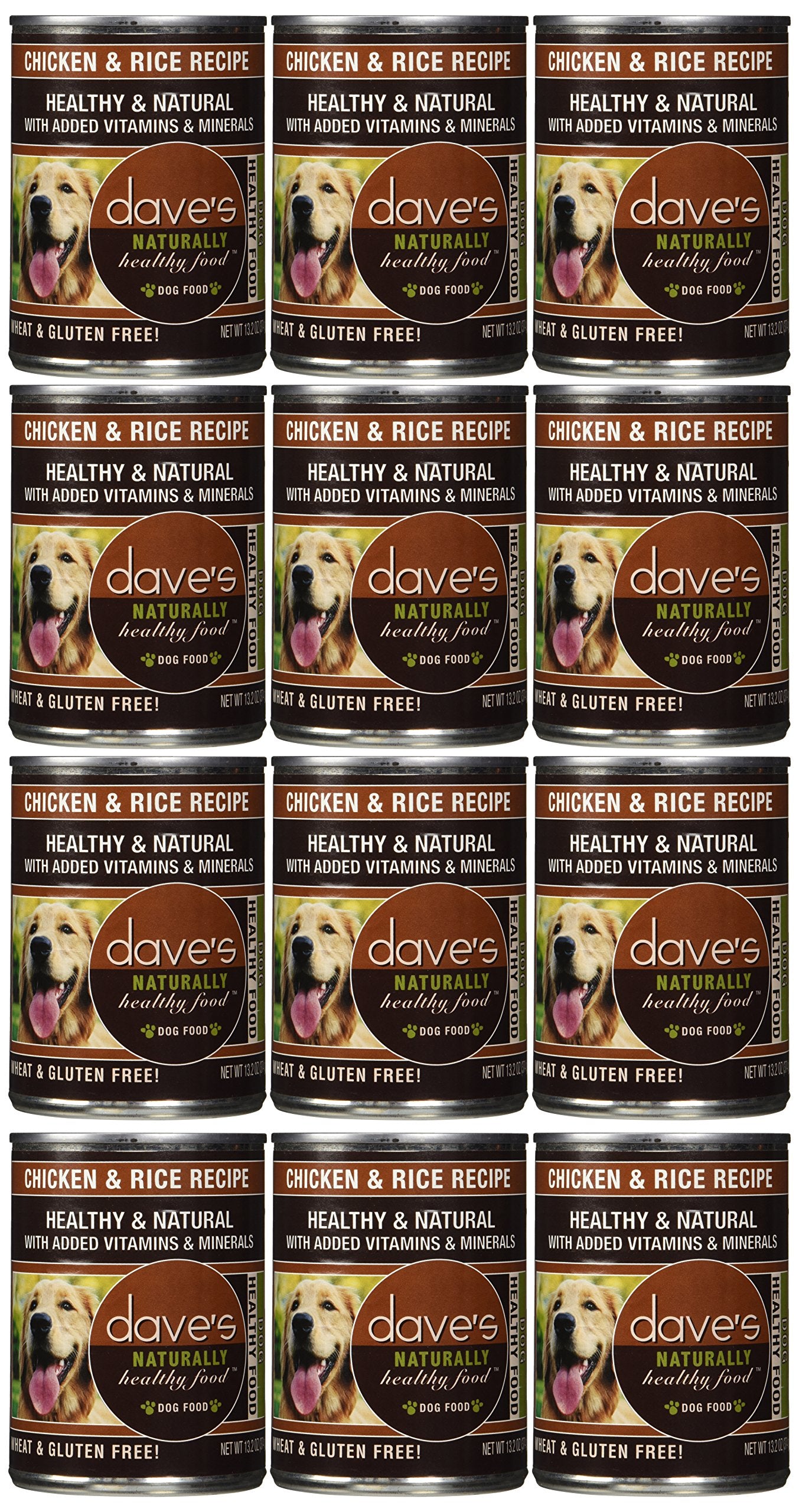 Dave'S Pet Food Chicken And Rice Food (12 Cans Per Case)