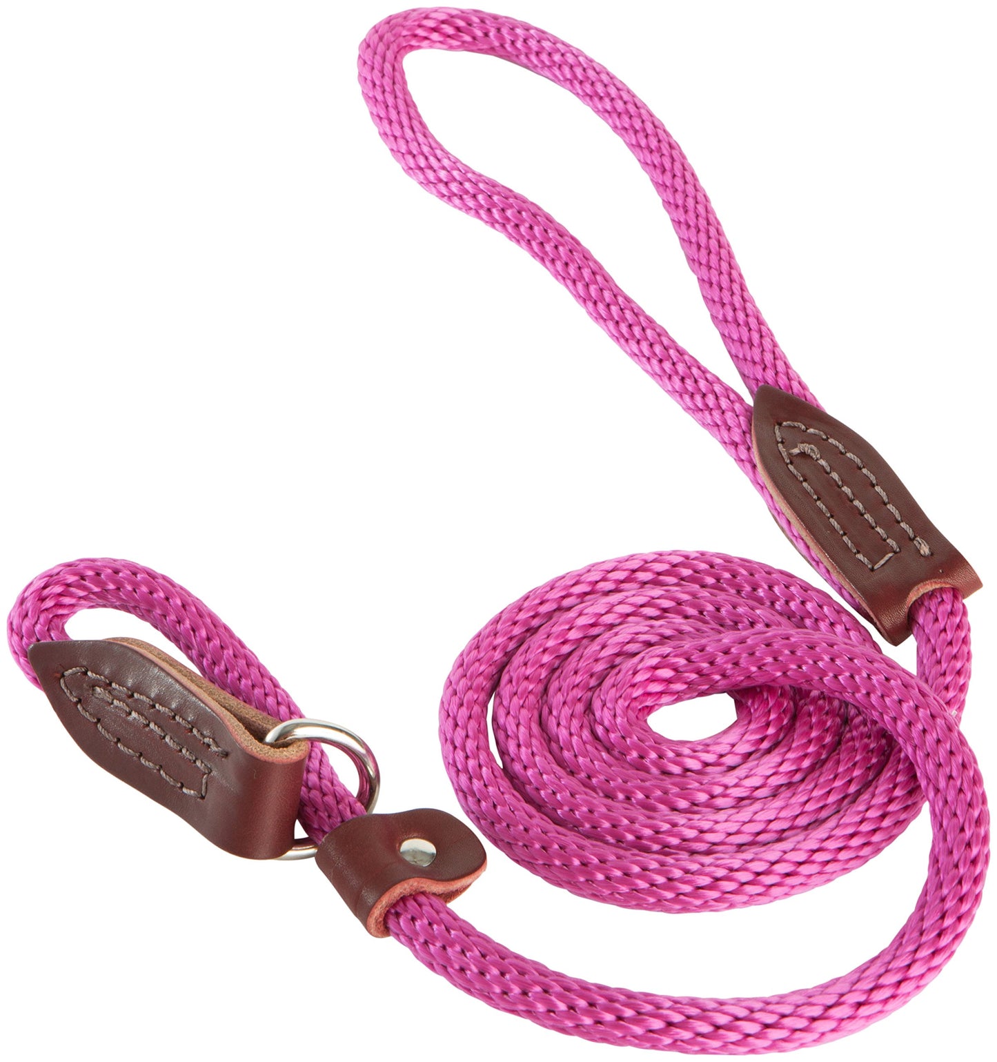 OmniPet British Rope Slip Lead for Dogs, 6', Raspberry