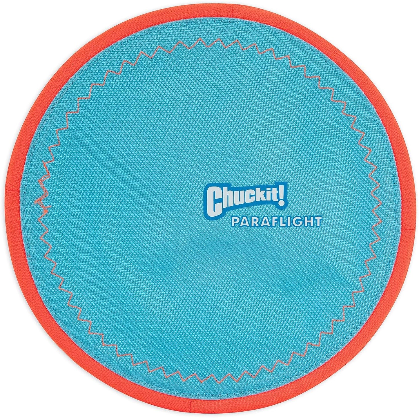 Chuckit! Paraflight Flying Disc Dog Toy - Water Floating Flyer - Durable Nylon Construction with Soft Rubber Edges - For Medium and Large Dogs - Size Large - 9.75" L x 9.75" W - Pack of 1