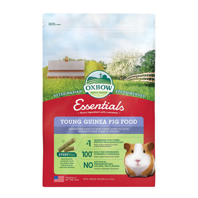 Oxbow Essentials Young Guinea Pig Food - All Natural Guinea Pig Pellets - 10 lb.