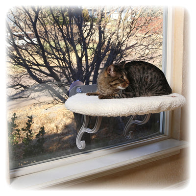 K&H Pet Products Universal Mount Kitty Sill Cat Window Perch 14 X 24 Inches Original