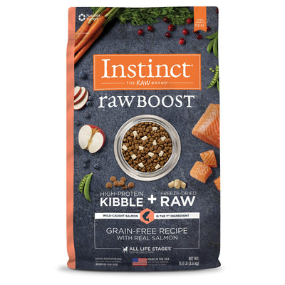 Instinct Raw Boost Grain Free Recipe with Real Salmon Natural Dry Dog Food by Nature's Variety, 19 lb. Bag