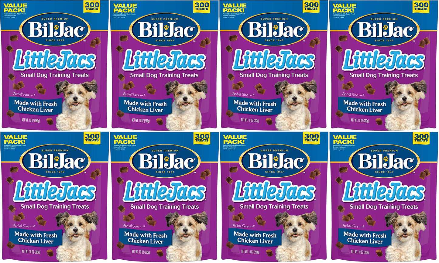 (8 Pack) Bil Jac Little Jacs Small Dog Treat, Liver, 10 Ounces each