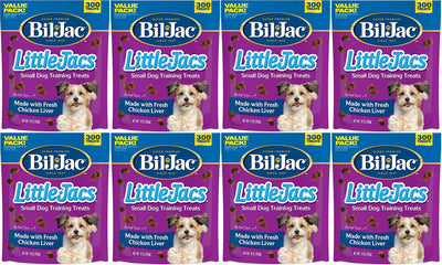 (8 Pack) Bil Jac Little Jacs Small Dog Treat, Liver, 10 Ounces each